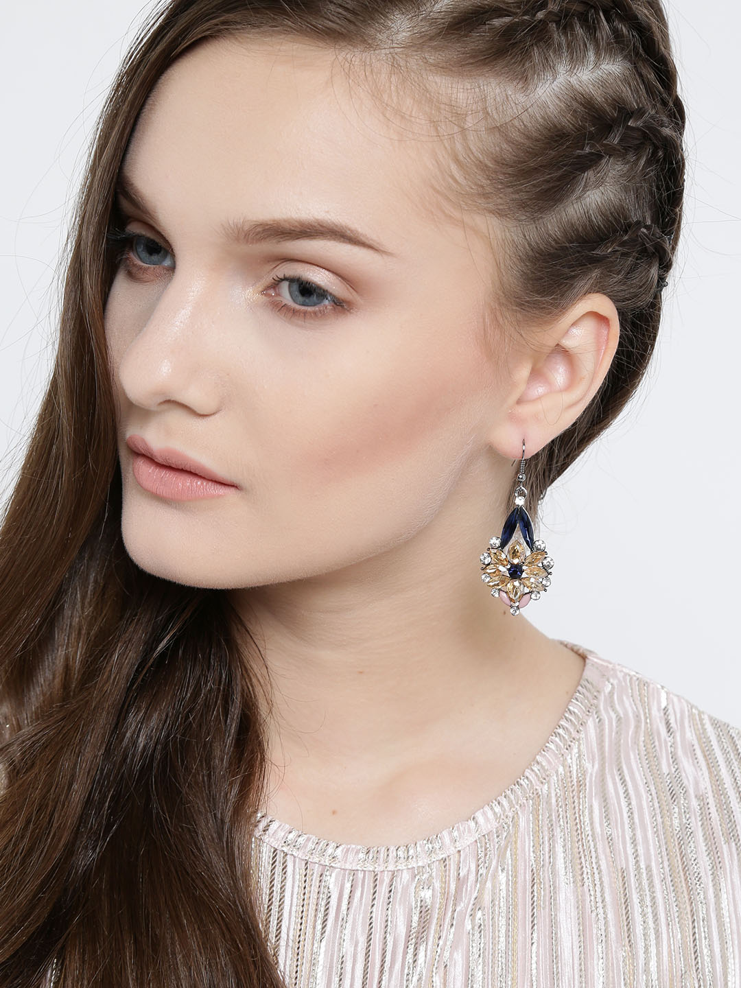 YouBella Jewellery Valentine Collection Earings Earrings for Girls and Women (BLUE)